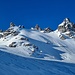 Skispuren an den Lavtinahörnern im Jagdbann- und Wildschutzgebiet der Grauen Hörner. Dieses Einstandsgebiet für das Wild sollte im Winter nicht betreten werden! 
