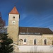 Start bei der Kirche in Oberndorf
