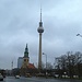Fernsehturm in der Nähe vom Alexanderplatz