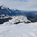 Blick von der Skilift-Bergstation Spitz auf Aeschiried