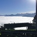 Wunderbares Nebelmeer. Hier die Zwischenstation Ämsigen.