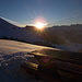 e il sole che comincia a illuminarci