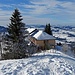 das Bergrestaurant Hundwiler Höhi vom Gipfel aus betrachtet