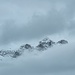 Ganz kurz zeigte sich durch die Wolken auch der Gipfel des Lischana