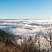 Blick vom Siedigkopf gen Süden mit Mittlerem- und Südschwarzwald. Unter den Wolken läge das Kinzigtal.