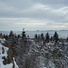 Ausblick vom Pramenac - Aussichtsfelsen zu den Kegeln des Böhmischen Mittelgebirges
