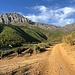 unsere Rundtour auf der Vredehoek Farm findet in toller Kulisse statt