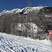Beginn der Skiroute zur Kanisfluh an der Faschinastrasse