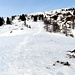 Il costone di salita per la Punta di Larescia