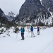 Le lendemain à ski de fond entre Cortina et Toblach, deux des 3 Cime sont visibles en arrière plan. 