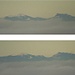 Während sich die Nebeldecke allmählich senkt, zeigt sich Aiguille de Baulmes (1559 m, rechts) merkwürdig verzerrt.