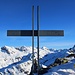 Gross Schinhorn / Punta di Valdeserta (2938m): Kleines Kreuz auf grossartigem Gipfel !