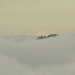 Hier sieht man woher die Luftspiegelung ihren Namen hat: Die Spitze der La Dôle (1677 m / 129 km) erscheint als Spiegelbild über dem eigentlichen Gipfel.