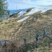 Restschneefelder beim Abstieg vom Tweralpspitz