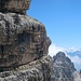 Wie in den Dolomiten! Auf dem unteren Band verläuft der "Sentiero A. Goitan".