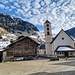 Dorfplatz in Vals ohne Schnee
