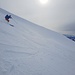 Arnaud dans l'un des rares passages de bon ski... 