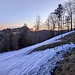 "Skitourenidylle" im nahenden Morgenlicht