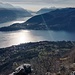 Spettacolare vista sul promontorio di Bellagio, da cui si dipartono i due rami del lago, verso Lecco e verso Como.
