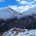 Das Alpinwanderexkürschen 2 Tage später: Blick auf unser Domizil Vrin Dado... (hinten Pez Regina)
