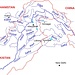 Das Flusssystem des Indus, Lebensader und zugleich Bedrohung von Pakistan. Eingezeichnet auch die von uns besuchten Städte New Dehli, Srinagar, Lahore, Islamabad und Kabul. Der Kabul Fluss ist ein Nebenfluss des Indus (Quelle Wikipedia, Autor Kmhkmh) 