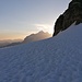 Traumhafter Sonnenaufgang neben der Jungfrau. 