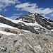Rückblick zum Lauterbrunner Breithorn vom Gletscherrand. 