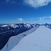Gipfelgrat und Blick Richtung Poleschan vom Vortag