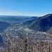 Dalla cima: Vobarno e sullo sfondo il Lago di Garda