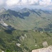 Rückblick zum Col de Cou 1921m und Alp Lapisa 1785m