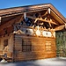 Hütte in Winterruhe.