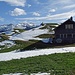 Alphütte auf Göbsi mit Sicht zum Alpstein