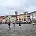 Hudelwetter auf der Piazza Grande in Locarno