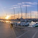 WoMo-PP am Hafen von La Linea: Alcaidesa Marina (Abendstimmung vor der Wanderung)