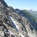 im Hintergrund die Große Wildgrubenspitze, höchster Berg des Lechquellengebirges? Ich bin mir nicht sicher, Vorschläge erwünscht