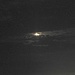 Mond hinter Wolken gegen 5 Uhr früh