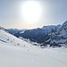 Dank Neuschnee ab Gitschenen auf Ski - und gen Süden schauts schon wieder saharastaubig aus