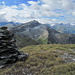 Auf dem Tällihorn, Blick zurück zum Piz Tomül und weiteren Gipfeln der letzten 3 Tage.