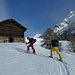 Finalmente qui pelliamo, siamo circa a quota 1600 m