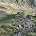 Abstieg im steilen Schrofenhang
