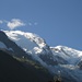 Blick zum Mont Blanc der direkt vor der Haustür liegt