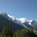 Blick zum Mont Blanc-Massiv