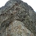 Gipfelanstieg zur Cresta Rossa vom Vorgipfel aus