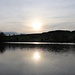 Dittmannsdorfer Teich, verschleierter Sonnenaufgang