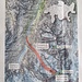 Sturzbahn des Bergsturzes am Piz Scerscen vom 14.4.2024. Quelle: Südostschweiz, 17.4.2024