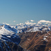 Blick zum Stilfser Joch, links hinten am Bildrand die Bernina 
