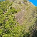<b>Aggirato il promontorio, posso vedere il versante di salita orientale della meta. Come recita un segnavia, “l’itinerario è impegnativo”, non tanto per difficoltà tecniche, che non ci sono, ma piuttosto perché alcuni tratti potrebbero creare una sgradevole sensazione di vertigini a coloro che soffrono di acrofobia, associata a nausea e sdoppiamento della vista.</b>