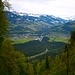 Blick Richtung Grosses Walsertal, rechts hinten der Zitterklapfen