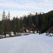 Hier am Lech entlang verläuft im Winter eine Loipe.