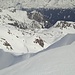Blick vom Schafberg zum zuvor begangenen Grat der Geissköpfe